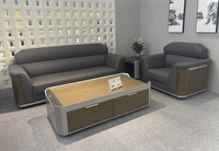 Ensemble de canapés de bureau modernes et luxueux 1+1+3, canapé modulaire sectionnel pour appartement et usage scolaire