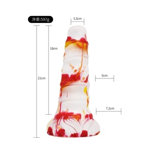 ของเล่นทางเพศสำหรับผู้หญิง YOCY รูปทรงสัตว์แฟนตาซีสีสันสดใส สมจริง กระตุ้นช่องคลอดและทวารหนัก - Product Image 6