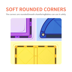 MAGPLAYER Tuiles magnétiques pour enfants Jouets Magnet Building Construction Set Blocs magnétiques - Product Image 6