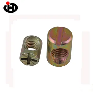 High Quality JINGHONG Slotted Cross Connector M8 Barrel Nut