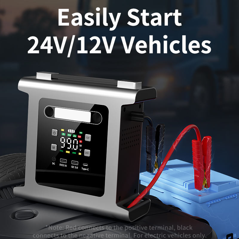 Best 42000/56000mAh Heavy Duty Truck Jump Starter 12/24V Car Battery ...