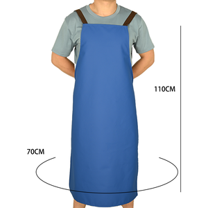 KEFEI <span class=keywords><strong>Tablier</strong></span> <span class=keywords><strong>de</strong></span> <span class=keywords><strong>boucher</strong></span> en vinyle PU robuste Bavoir sans manches imperméable pour la transformation des aliments Bavoir <span class=keywords><strong>de</strong></span> <span class=keywords><strong>boucher</strong></span> résistant aux taches d'huile - Product Image 2