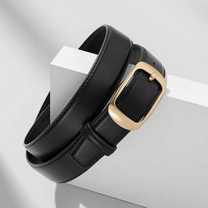 เข็มขัดหนังผู้หญิงสไตล์ยุโรปและอเมริกา ดีไซน์หรูหรา ยาวและ<span class=keywords><strong>เรียว</strong></span>บาง ปรับความยาวได้ เหมาะสำหรับกางเกงยีนส์และกระโปรง - Product Image 5