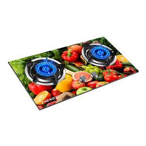 Cocina de Gas integrada de vidrio templado barata, 2 quemadores, cocina de Gas, electrodoméstico de cocina - Product Image 1