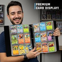 Reliure de cartes à collectionner Premium 3, reliure à 9 pochettes - Stockage sécurisé à 3 anneaux pour Pokémon, YuGiOh, MTG, TCG, cartes de jeu et de sport