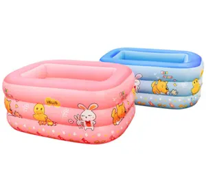 Piscina infantil dos desenhos animados Casa Inflável Infantil Piscina Espessamento Água Amusement Portátil Baby Tub Piscina Toddler Jogos