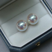 Perles de verre au chalumeau en cristal lisses rondes accessoires de haute qualité perles en vrac blanches Akoya perles en vrac pour la fabrication de bijoux à bricoler soi-même