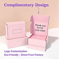 Carton pliable personnalisé pour l'expédition de vêtements, de cadeaux et de colis en vrac, adapté aux envois express par avion.