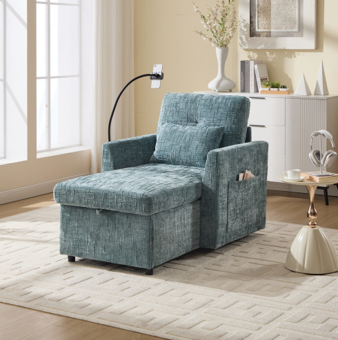 Azul Lago + Chenilla + 1 Asiento