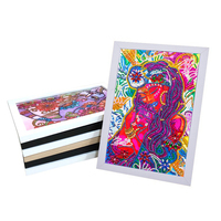 Peinture diamant 5D en verre et cristal 20x30CM pour mur de salon avec cadre à suspendre, photo personnalisée DIY, idéale pour le dropshipping