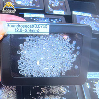 Toptan Altın Yaprak Markası IGI Sertifikalı Laboratuvarda Yetiştirilmiş Elmas Parlak Kesim Küçük Boy 0.6mm-3.8mm CVD HPHT DEF VVS VS Gevşek Elmas