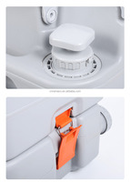 Toilettes de compostage portables pour camping en PP HDPE, équipement professionnel universel 4x4, système d'accessoires robustes pour distributeurs OEM