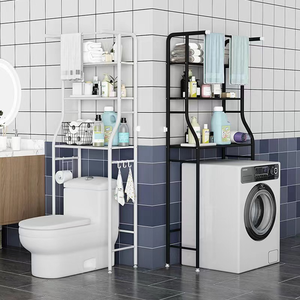 Prix usine étagère armoire de toilette étagère cuisine <span class=keywords><strong>Machine</strong></span> à <span class=keywords><strong>laver</strong></span> support salle de bain étagère peu encombrante - Product Image 2