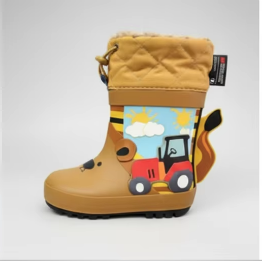 Bottes <span class=keywords><strong>de</strong></span> <span class=keywords><strong>pluie</strong></span> imperméables en caoutchouc pour bébé, dessin animé, hiver, pour garçons, antidérapantes, résistantes, respirantes et recyclables - Product Image 4