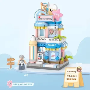 Modellino di Negozio in Miniatura 1:8, Regalo, Negozio di Snack e Cancelleria, Kit di Costruzioni con Mattoncini, Scatola in Plastica, Giocattolo Unisex per Bambini - Product Image 6