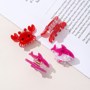 Cross-Border Cartoon Ocean Animal Series Small PVC Claw Clips Cute Crab <strong>Hair</strong> Clips Women Side Clips <strong>Yiwu</strong> <strong>Hair</strong> <strong>Accessories</strong> - Product Image 4