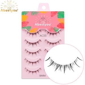 Abestyou Faux <span class=keywords><strong>Cils</strong></span> Synthétiques Bande Transparente Invisible Auto-Adhésifs Lumineux dans le Noir Naturels OEM Fabricant Grossiste Fournisseur - Product Image 4