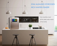 Ioniseur d'eau alcaline électrique Kangen Factory avec plaques en titane et platine, purificateur d'eau domestique à 8 pièces monté sur robinet
