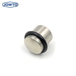 Butée de <span class=keywords><strong>porte</strong></span> magnétique ronde en acier inoxydable, <span class=keywords><strong>cale</strong></span> de <span class=keywords><strong>porte</strong></span> cylindrique avec anneau en caoutchouc antidérapant, quincaillerie de fixation pour meubles - Product Image 3