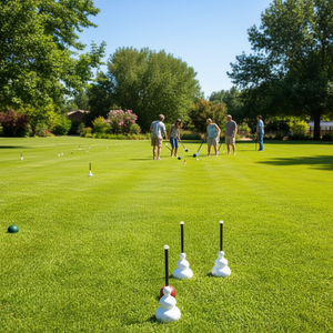 T-shirt à manches courtes en coton noir pour hommes, avec drapeau américain, USA, patriotique, Bocce Ball - Product Image 3