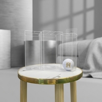 Kailiou Vente en gros Boîte en plastique sur mesure, boîte d'emballage transparente jetable en PET pliable pour bougies et artisanat