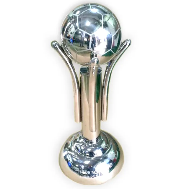Kustom logam & koleksi baja bahari 1 warna dipoles olahraga seni dunia sepak bola kejuaraan Piala piala patung