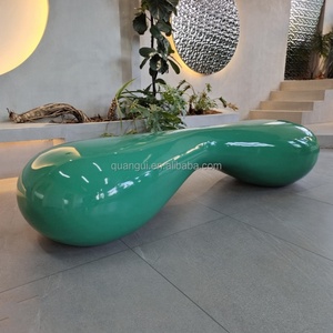 Chaises en fibre de verre d'extérieur de nouveau design, centre commercial, jardin d'extérieur, aménagement paysager, chaise de loisirs publique - Product Image 2