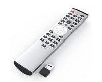 Télécommande universelle intelligente à 33 touches en alliage d'aluminium, code fixe, Google Voice/2.4G/BLE/IR 4 modes
