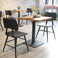 Cdg nouveau Design meubles de café vente en gros café bistrot Restaurant chaises de salle à manger en contreplaqué d'acier Durable chaises de salle à manger