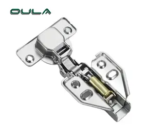 90g Stainless Steel Cabinet Interior Concealed Friction Hydraulic Hinges Furniture Door Hinges