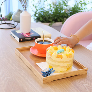 ถาดไม้ไผ่ทรงสี่เหลี่ยม ยี่ห้อ Yihang ถาดเสิร์ฟไม้เนื้อแข็ง สำหรับชุดน้ำชา กังฟู ถาดใส่ขนมปัง ใช้ในครัวเรือน - Product Image 3