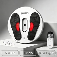 Électrode TENS pour soulager la douleur à domicile et masseur de pieds EMS sans fil à lumière rouge pour neuropathie