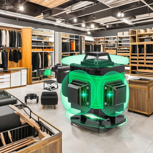 Niveau laser vert multifonctionnel 4D 16 lignes auto-nivelant avec garantie de 3 ans, batterie au lithium, support industriel, version UE locale - Product Image 3