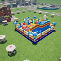 Thème aventure spatiale thème astronaute parc d'attractions pour enfants pas cher prix aire de jeux extérieure parc d'attractions gonflable