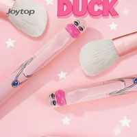 Lot de stylos gel rotatifs en plastique avec logo personnalisé, motif canard de dessin animé amusant, encre noire 0,5 mm, nouveauté pour étudiants, vente en gros