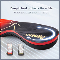 Orthèses de soutien de la voûte plantaire personnalisables pour pieds plats, inserts de sport pour la course à pied avec matériau PU, bonne amorti, coussinets unisexes pour les pieds