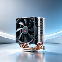 Ventilateur de refroidissement CPU à tour unique FactoryWholesale4Hea Pipes, ventilateur PWM ARGB 120 mm 1800 tr/min, compatible LGA1700 LGA1200 AM4 AM5