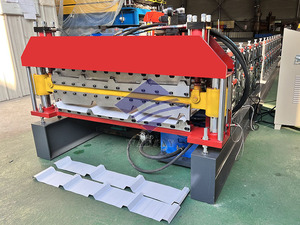 Máquina formadora de paneles de techo de doble capa con contador y control de longitud - Product Image 3