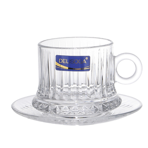 Taza <span class=keywords><strong>de</strong></span> café transparente con mango <span class=keywords><strong>de</strong></span> platillo, juego <span class=keywords><strong>de</strong></span> <span class=keywords><strong>tazas</strong></span> <span class=keywords><strong>de</strong></span> té <span class=keywords><strong>de</strong></span> cristal con <span class=keywords><strong>diseño</strong></span> personalizado <span class=keywords><strong>de</strong></span> fábrica al por mayor - Product Image 6