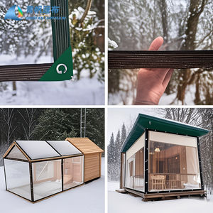 <span class=keywords><strong>Bâche</strong></span> en PVC transparente blanche imperméable tissée sur mesure avec revêtement PVC <span class=keywords><strong>pour</strong></span> <span class=keywords><strong>terrasse</strong></span> et jardin - Product Image 5