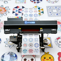 Imprimante d'étiquettes automatique ATUE A3 UV DTF nouvelle génération avec laminateur, encre UV, vitesse 10/h, film doré