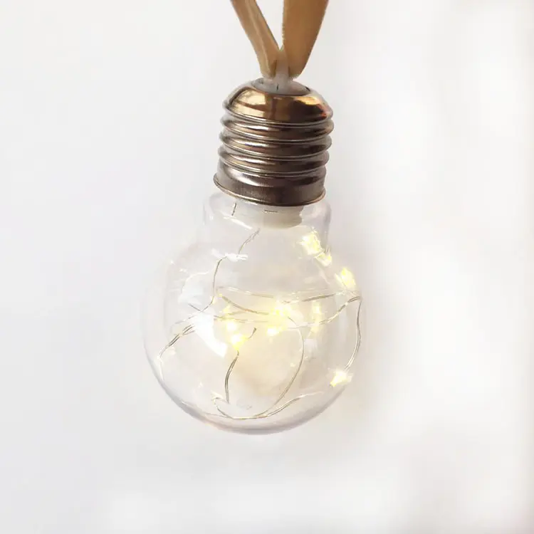 2023 Dongguan screw lid type clear plastic bulb with string light for party decorations