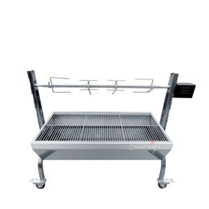 <span class=keywords><strong>Parrilla</strong></span> de carbón de acero inoxidable para <span class=keywords><strong>barbacoa</strong></span> al aire libre grande móvil <span class=keywords><strong>con</strong></span> 5 mallas de elevación y parrillas de cocina al aire libre - Product Image 3