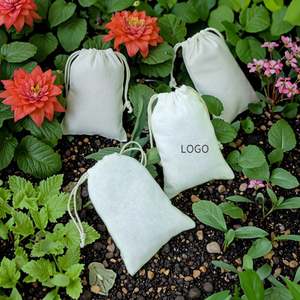 Pochette à cordon réutilisable en coton et lin pour l'artisanat, les bougies, les cadeaux, les cosmétiques, les huiles essentielles, les parfums, les perruques, grandes promotions - Product Image 1