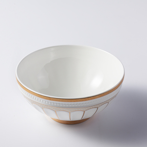 Meilleur Choix Bol de Service en Céramique Fine de Style Romain Résistant à la Chaleur Vaisselle Hôtel Chine Fine Européenne Ensemble Cadeau - Product Image 2