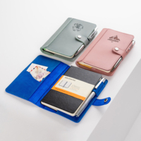 Funda de Cuero PU Personalizada para Diario A5 A6, Cubierta de Cuaderno Reutilizable con 100 Hojas, Portafolio, Regalo