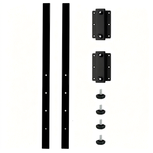 Metal <b>Desk</b> Top Connecting Bracket Extendable Slide Rail Kit Work Table Extension Support Hardware for <b>Desk</b> Expansion Board - Product Image 1