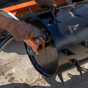 Aérateur à pointes de type tambour pour tracteur agricole à 3 points, robuste, rouleaux pour pelouse, certification CE ISO, fabrication directe, OEM ODM - Product Image 5