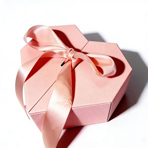 Caja Rígida de Cartón Magnética de Doble Puerta con Forma de Corazón, Personalizable con Logotipo, Caja de Regalo Misteriosa de Lujo, Caja Portátil para Dulces de Boda con Grabado - Product Image 4