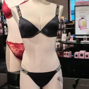 Conjunto <span class=keywords><strong>de</strong></span> Lencería Femenina <span class=keywords><strong>Victoria</strong></span>'s <span class=keywords><strong>Secret</strong></span> con Tirantes <span class=keywords><strong>de</strong></span> Pedrería, Sujetador Bikini Sin Varillas y <span class=keywords><strong>de</strong></span> Cintura Baja - Product Image 3